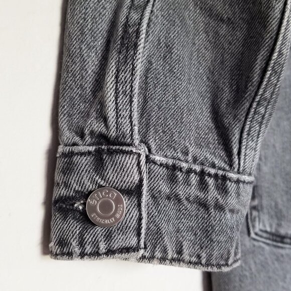 etica x Free People Stormy Skies Black/Washed Gray Lotta Denim Mini Dress S $228 - Picture 13 of 16